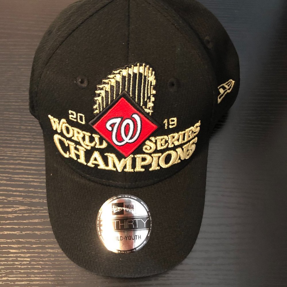 YOUTH New Era Washington Nationals 2019 World Series Champions 39THIRTY Flex Hat